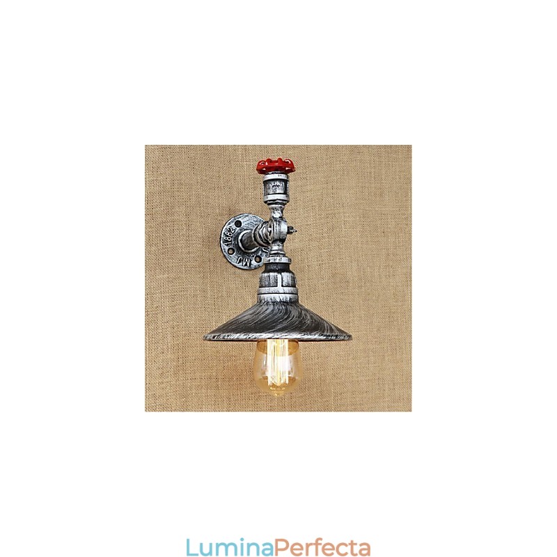 Caracteristică de pictură rustic Lodge pentru aplice de perete cu lumină ambientală Lumină de perete argintie