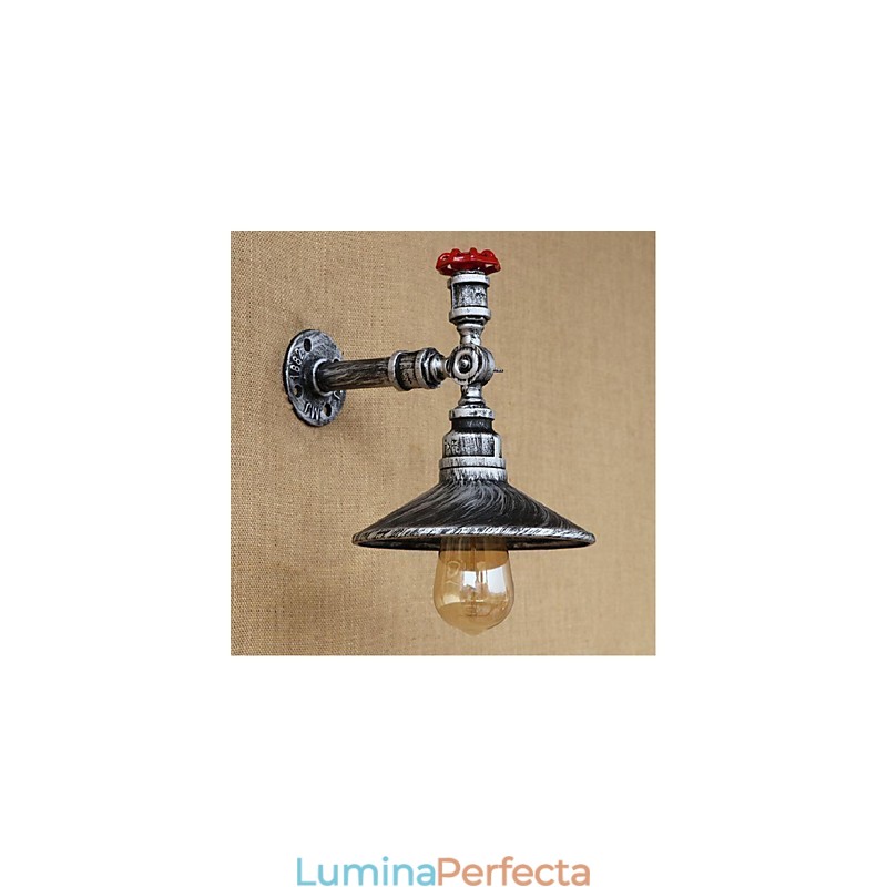 Caracteristică de pictură rustic Lodge pentru aplice de perete cu lumină ambientală Lumină de perete argintie