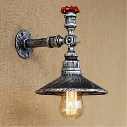 Caracteristică de pictură rustic Lodge pentru aplice de perete cu lumină ambientală Lumină de perete argintie