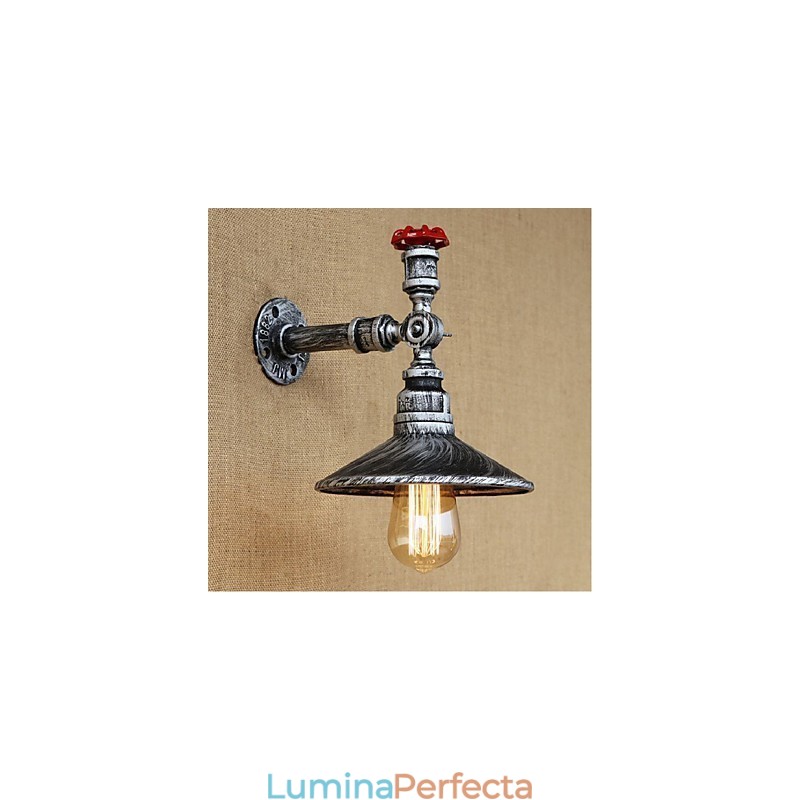 Caracteristică de pictură rustic Lodge pentru aplice de perete cu lumină ambientală Lumină de perete argintie