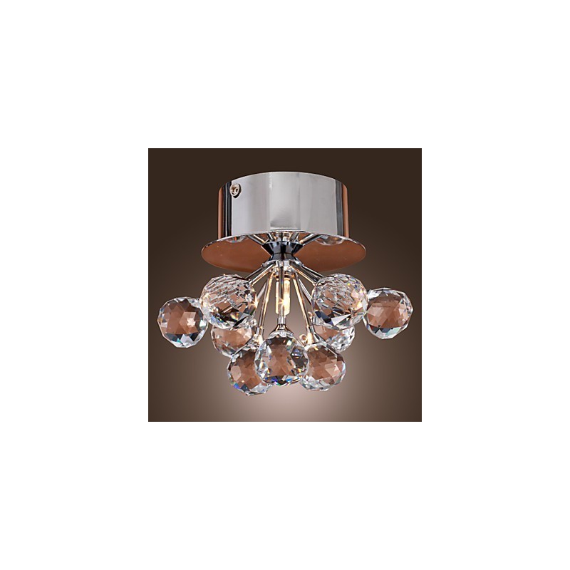 Montaj încastrat în metal cromat în stil mini cristal modern contemporan