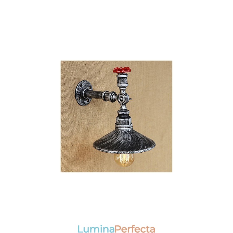 Caracteristică de pictură rustic Lodge pentru aplice de perete cu lumină ambientală Lumină de perete argintie
