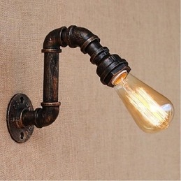 Nostalgia Țeavă de apă simplă Lampă decorativă de perete mică