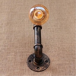 Nostalgia Țeavă de apă simplă Lampă decorativă de perete mică