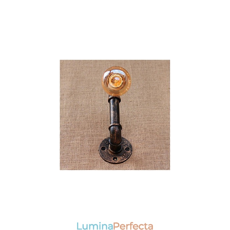 Nostalgia Țeavă de apă simplă Lampă decorativă de perete mică