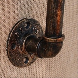 Nostalgia Țeavă de apă simplă Lampă decorativă de perete mică