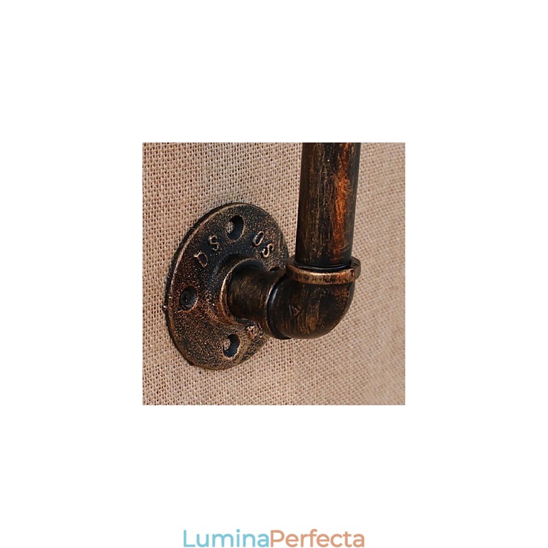 Nostalgia Țeavă de apă simplă Lampă decorativă de perete mică