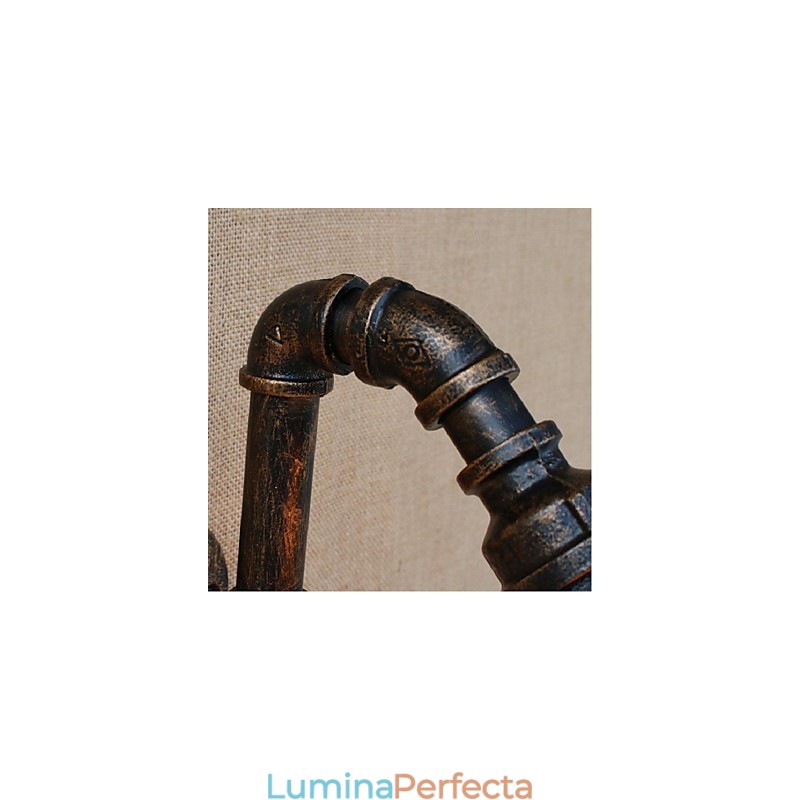 Nostalgia Țeavă de apă simplă Lampă decorativă de perete mică