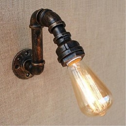 Nostalgia Țeavă de apă simplă Lampă decorativă de perete mică