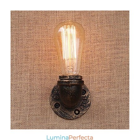 Nostalgia Țeavă de apă simplă Lampă decorativă de perete mică Nostalgia Țeavă de apă simplă Lampă decorativă de perete mică