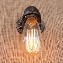 Nostalgia Țeavă de apă simplă Lampă decorativă de perete mică
