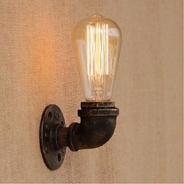 Nostalgia Țeavă de apă simplă Lampă decorativă de perete mică