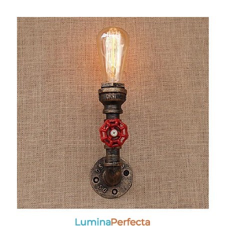 Nostalgia Țeavă de apă simplă Lampă decorativă de perete mică Nostalgia Țeavă de apă simplă Lampă decorativă de perete mică