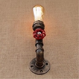 Nostalgia Țeavă de apă simplă Lampă decorativă de perete mică