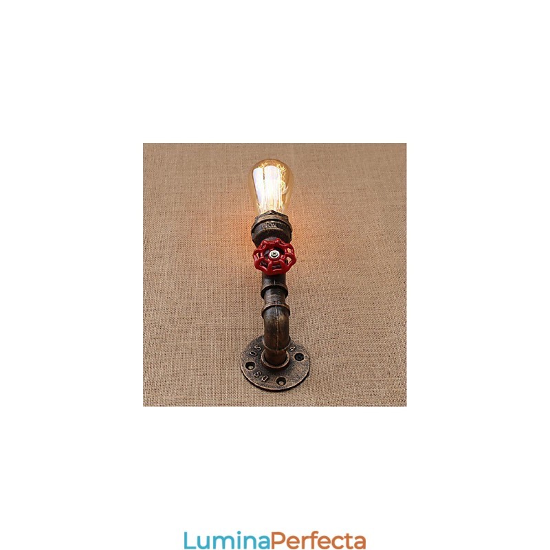 Nostalgia Țeavă de apă simplă Lampă decorativă de perete mică