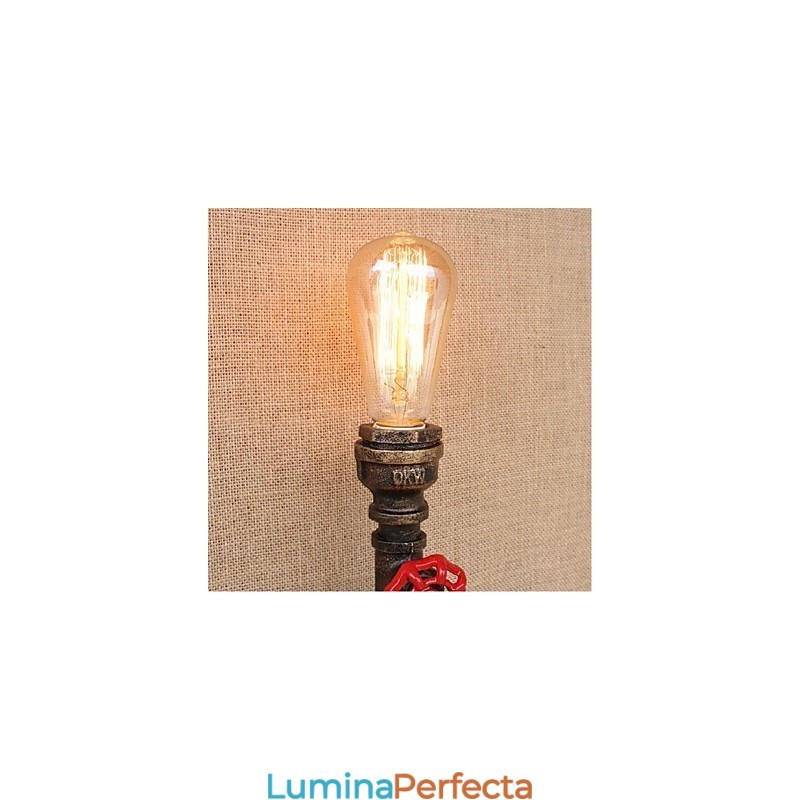 Nostalgia Țeavă de apă simplă Lampă decorativă de perete mică
