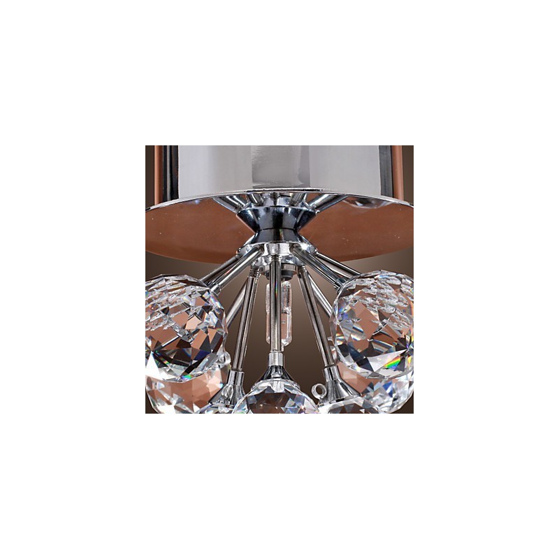 Montaj încastrat în metal cromat în stil mini cristal modern contemporan