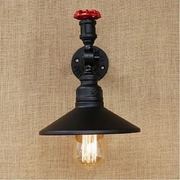 Caracteristică de pictură rustic Lodge pentru aplice de perete cu lumină ambientală Aplice de perete neagră