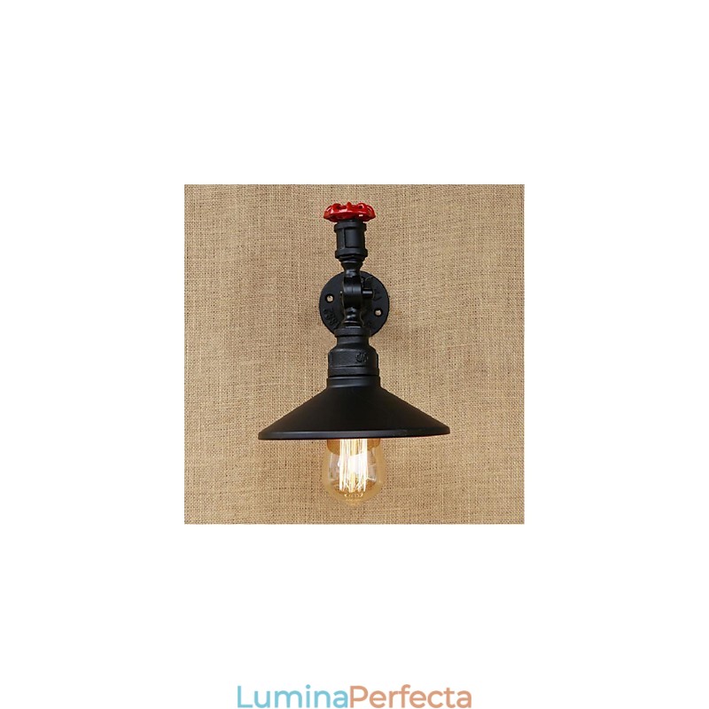 Caracteristică de pictură rustic Lodge pentru aplice de perete cu lumină ambientală Aplice de perete neagră