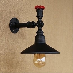 Caracteristică de pictură rustic Lodge pentru aplice de perete cu lumină ambientală Aplice de perete neagră