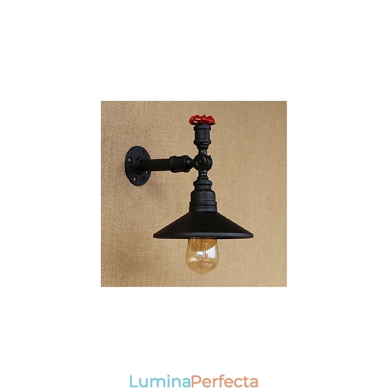 Caracteristică de pictură rustic Lodge pentru aplice de perete cu lumină ambientală Aplice de perete neagră