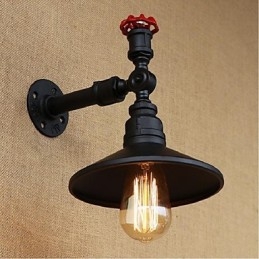 Caracteristică de pictură rustic Lodge pentru aplice de perete cu lumină ambientală Aplice de perete neagră