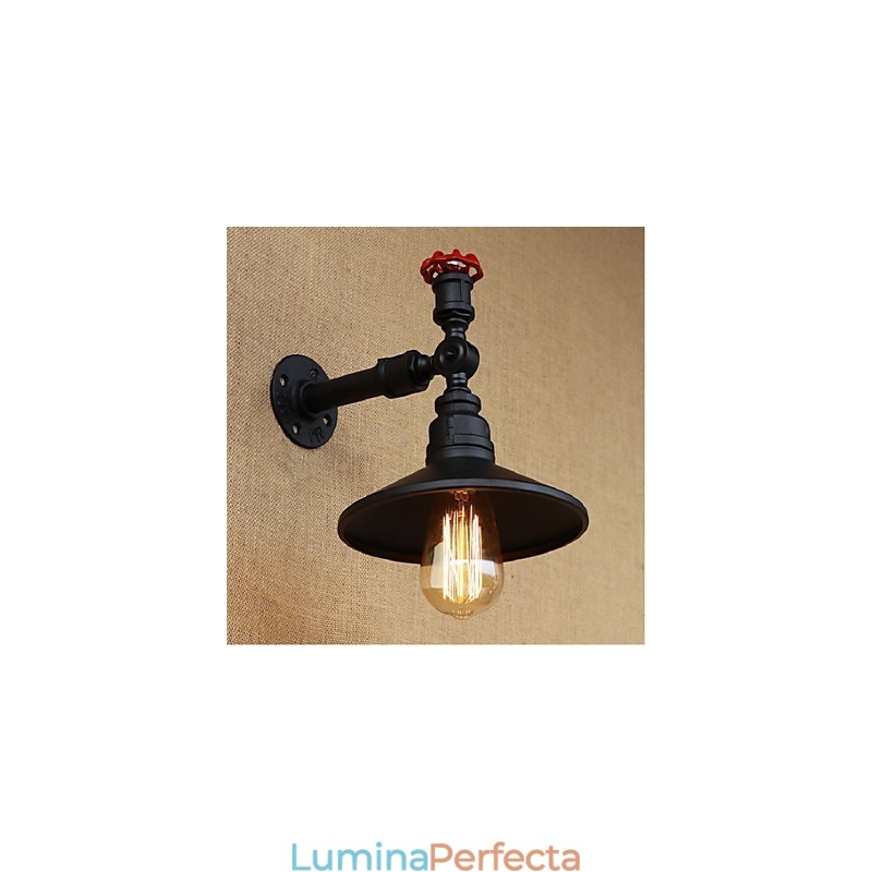 Caracteristică de pictură rustic Lodge pentru aplice de perete cu lumină ambientală Aplice de perete neagră