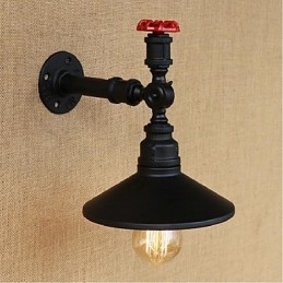 Caracteristică de pictură rustic Lodge pentru aplice de perete cu lumină ambientală Aplice de perete neagră