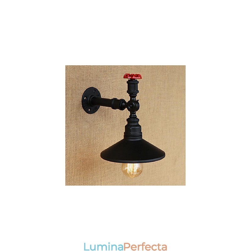 Caracteristică de pictură rustic Lodge pentru aplice de perete cu lumină ambientală Aplice de perete neagră