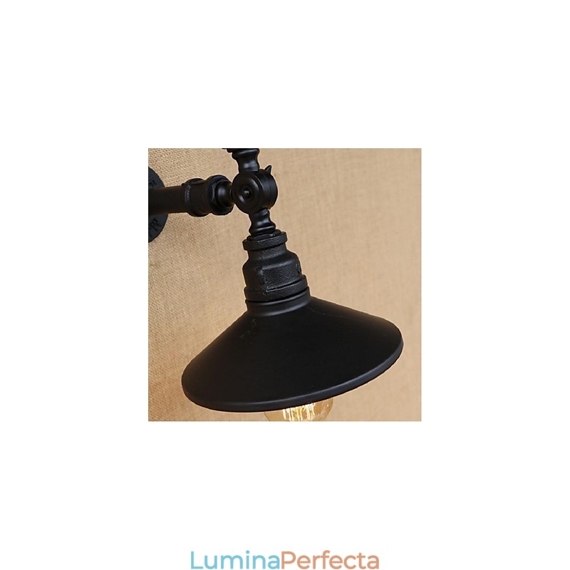 Caracteristică de pictură rustic Lodge pentru aplice de perete cu lumină ambientală Aplice de perete neagră