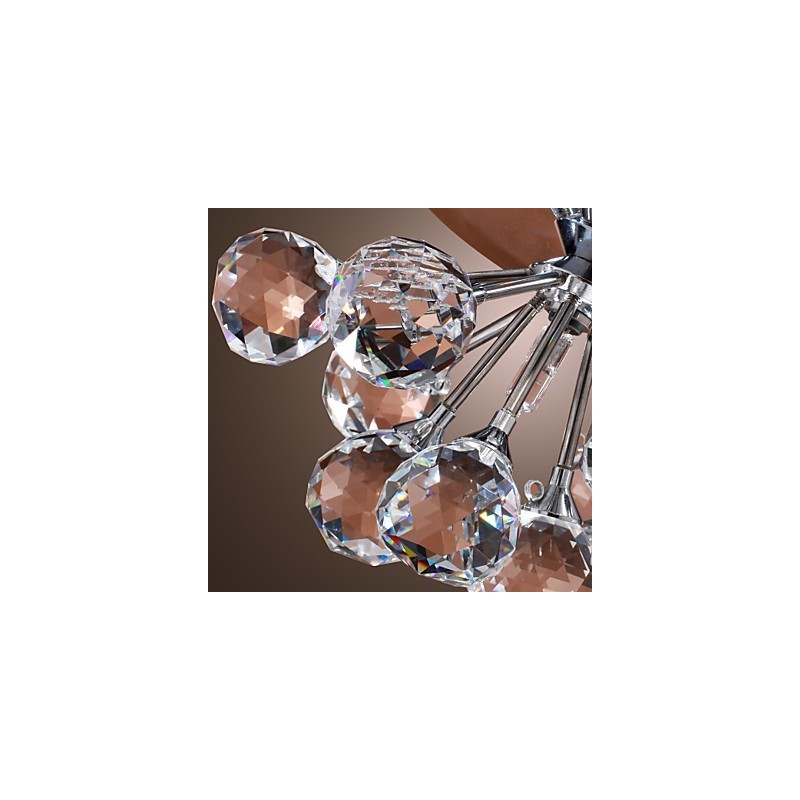 Montaj încastrat în metal cromat în stil mini cristal modern contemporan