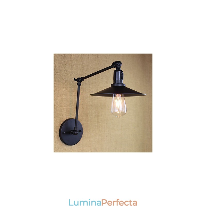 Caracteristica de pictură rustic Lodge pentru aplice de perete cu braț basculant în stil mini