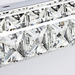 Lampă lungă cu oglindă de înaltă calitate, lumini pentru baie, lumini de perete din metal și cristal