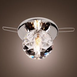 Montaj încastrat în metal cromat în stil mini cristal modern contemporan