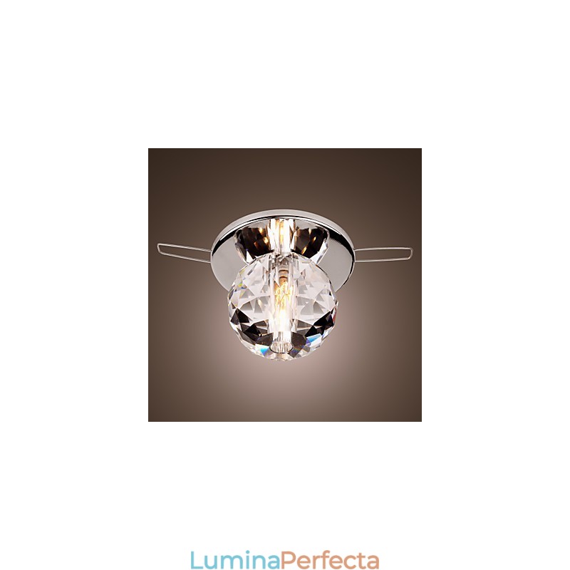 Montaj încastrat în metal cromat în stil mini cristal modern contemporan