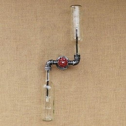 Mansarda din fier forjat The Bottle Pipe Bottle Wall Lamp Raft