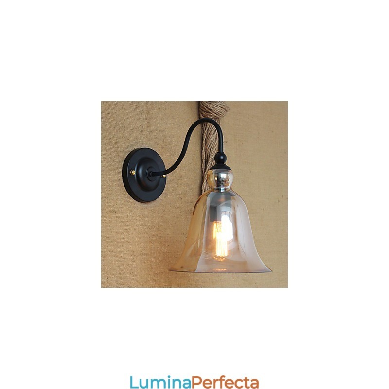 Rurală americană rurală minimalistă sufragerie hol aplice de perete din sticlă decorată