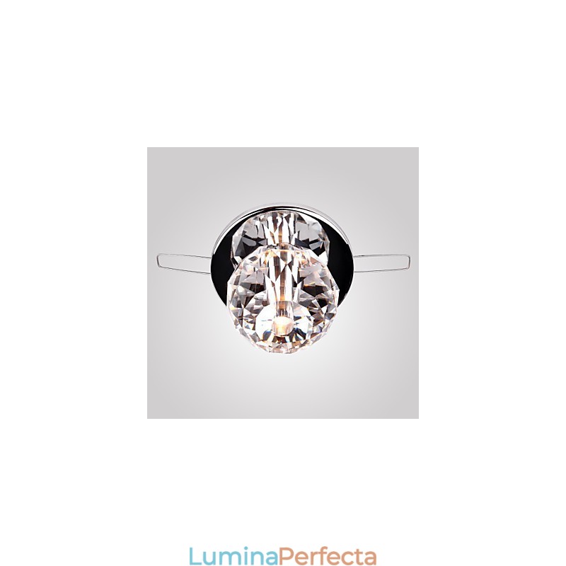 Montaj încastrat în metal cromat în stil mini cristal modern contemporan