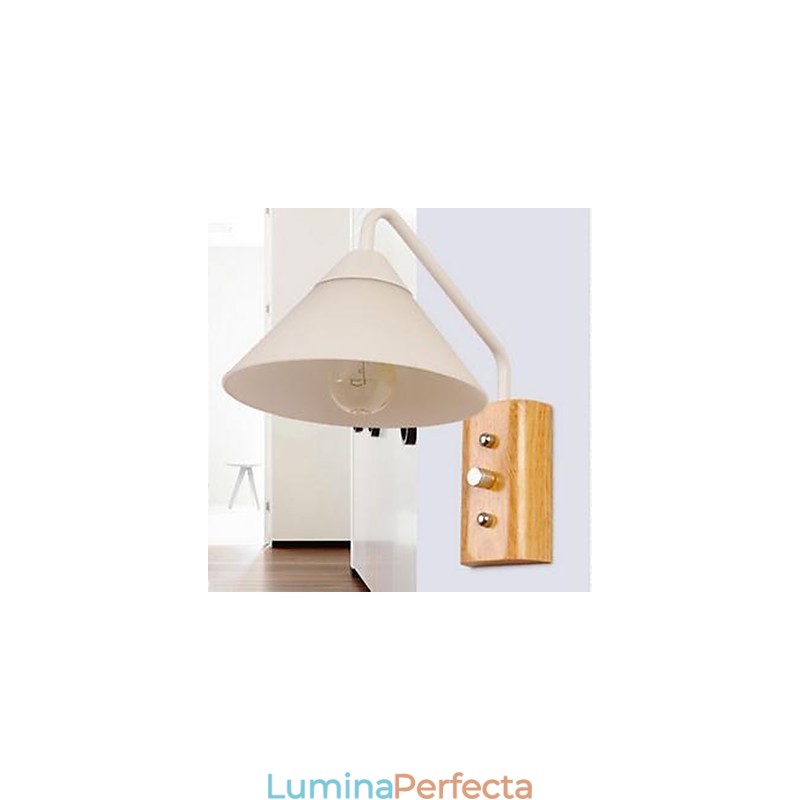 Japoneză Coreeană Verandă Scări Dormitor Noptieră Lampă de Perete Sticlă Lemn