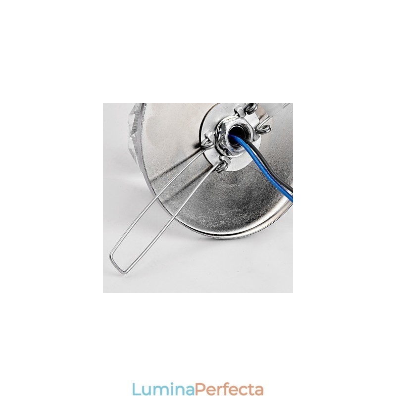 Montaj încastrat în metal cromat în stil mini cristal modern contemporan