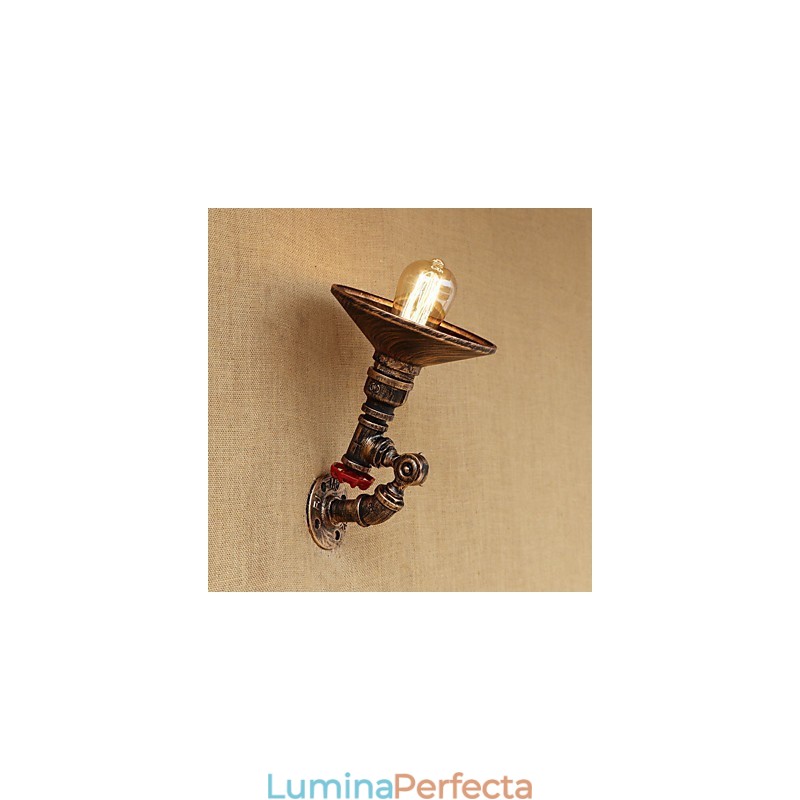 Caracteristică de pictură retro country pentru lumini cu braț oscilant cu lumini rotative în stil mini