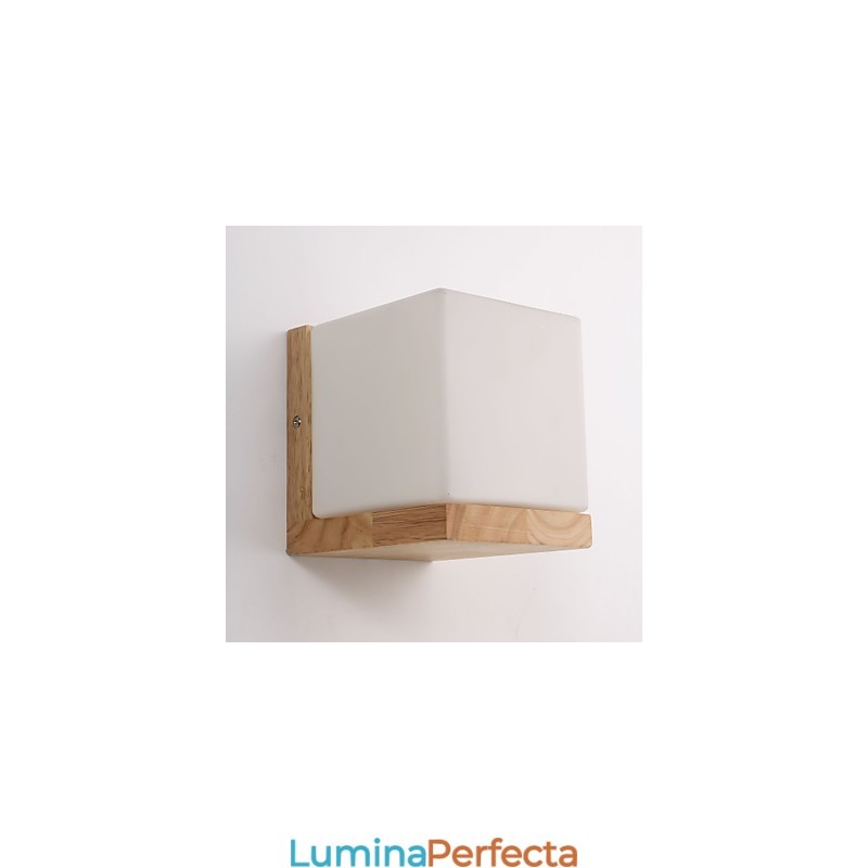 Aplice din lemn Abajur din sticla 110V SAU 220V Noutate Tara