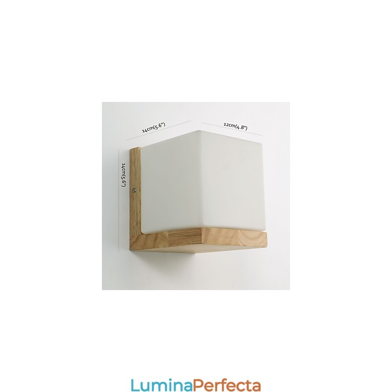 Aplice din lemn Abajur din sticla 110V SAU 220V Noutate Tara