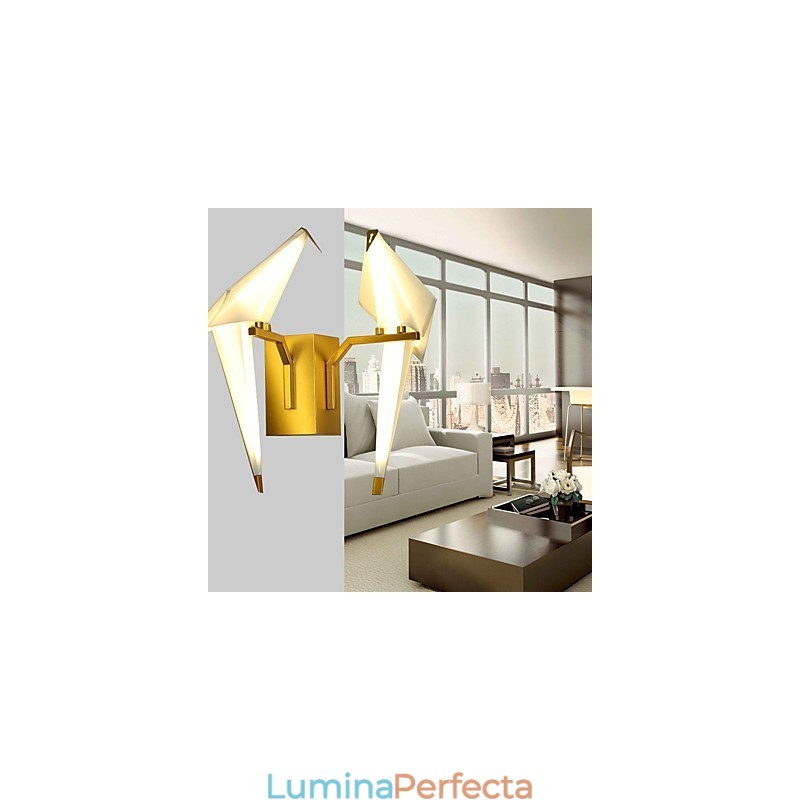 Caracteristică contemporană galvanizată pentru aplice de perete cu iluminare în jos