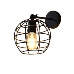 Bricks Hollow Round Iron Lampă de perete Dumb Black American Decoration Lightsaber Lamp On Wall