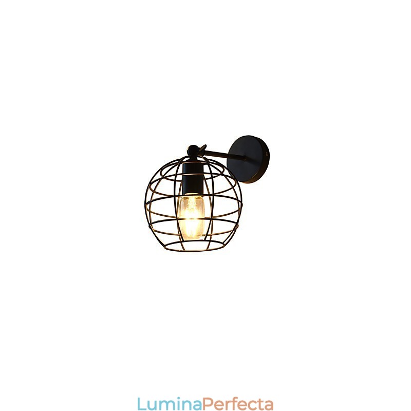 Bricks Hollow Round Iron Lampă de perete Dumb Black American Decoration Lightsaber Lamp On Wall