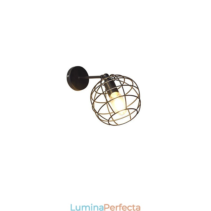 Bricks Hollow Round Iron Lampă de perete Dumb Black American Decoration Lightsaber Lamp On Wall