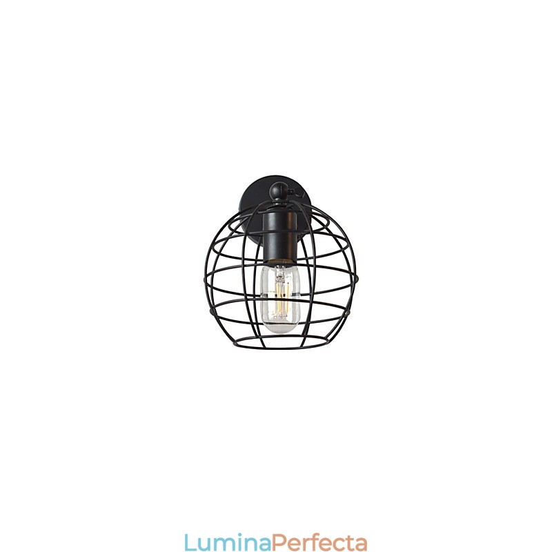 Bricks Hollow Round Iron Lampă de perete Dumb Black American Decoration Lightsaber Lamp On Wall
