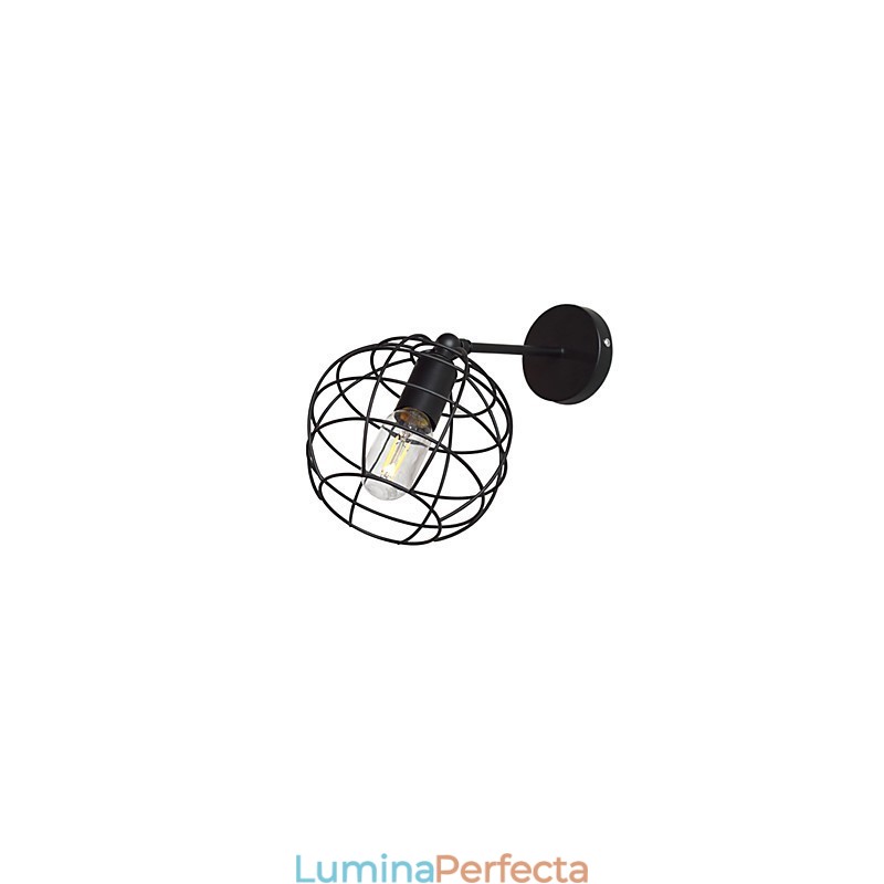 Bricks Hollow Round Iron Lampă de perete Dumb Black American Decoration Lightsaber Lamp On Wall