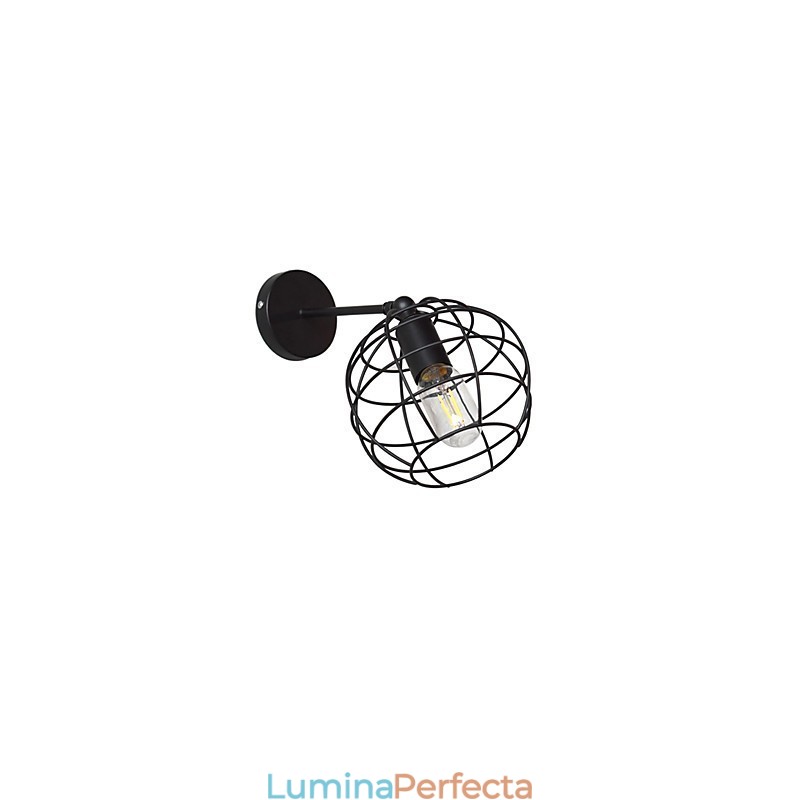 Bricks Hollow Round Iron Lampă de perete Dumb Black American Decoration Lightsaber Lamp On Wall